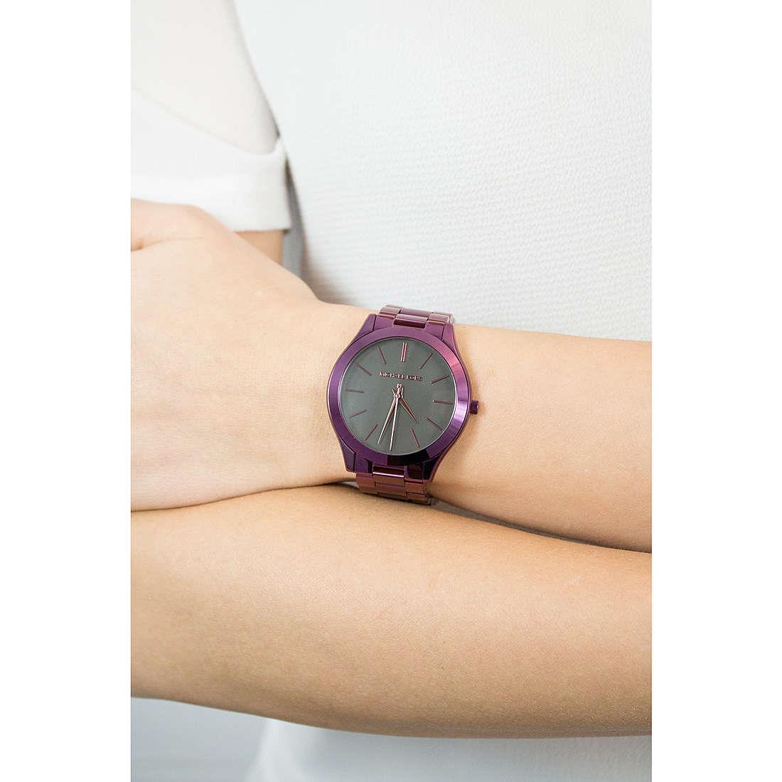 Michael Kors MK3551 Plum Tone Slim Runway Women's Watch Michael Kors MK3551 Plum Tone Slim Runway Women's Watch
